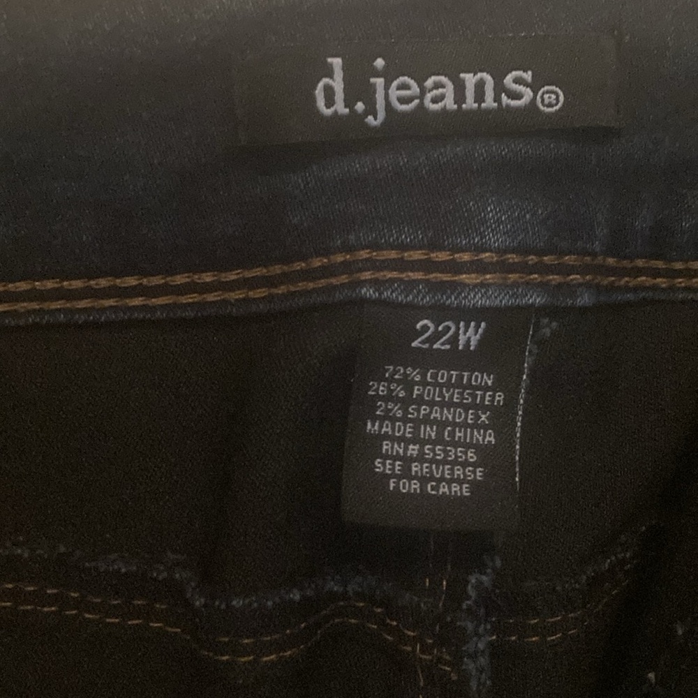 D Jeans women’s size 22 wide jeans - Picture 3 of 6